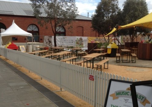 White Picket Fence At Northcote Fesitval